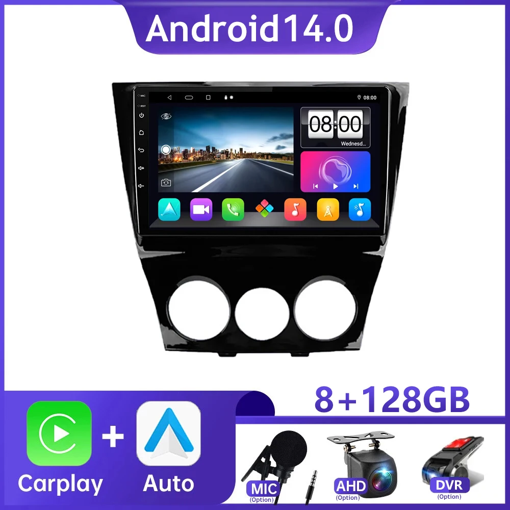 

2Din Android 14 Car Radio For Mazda RX8 RX-8 2003-2011 Multimedia Player GPS Navigation Wireless Carplay IPS Stereo Head Unit