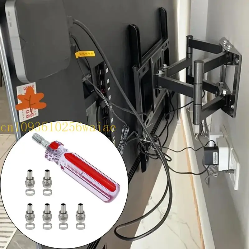 652F 동축 케이블 F 타입 도구 및 고주파 신호 전송 성능에 최적화 된 5F 커넥터 키트