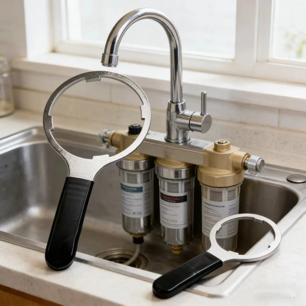 

Набор из 2 ключей для снятия фильтров для воды, для систем обратного осмоса ISpring AWR2, HW12, HC12, RCC, RCCP