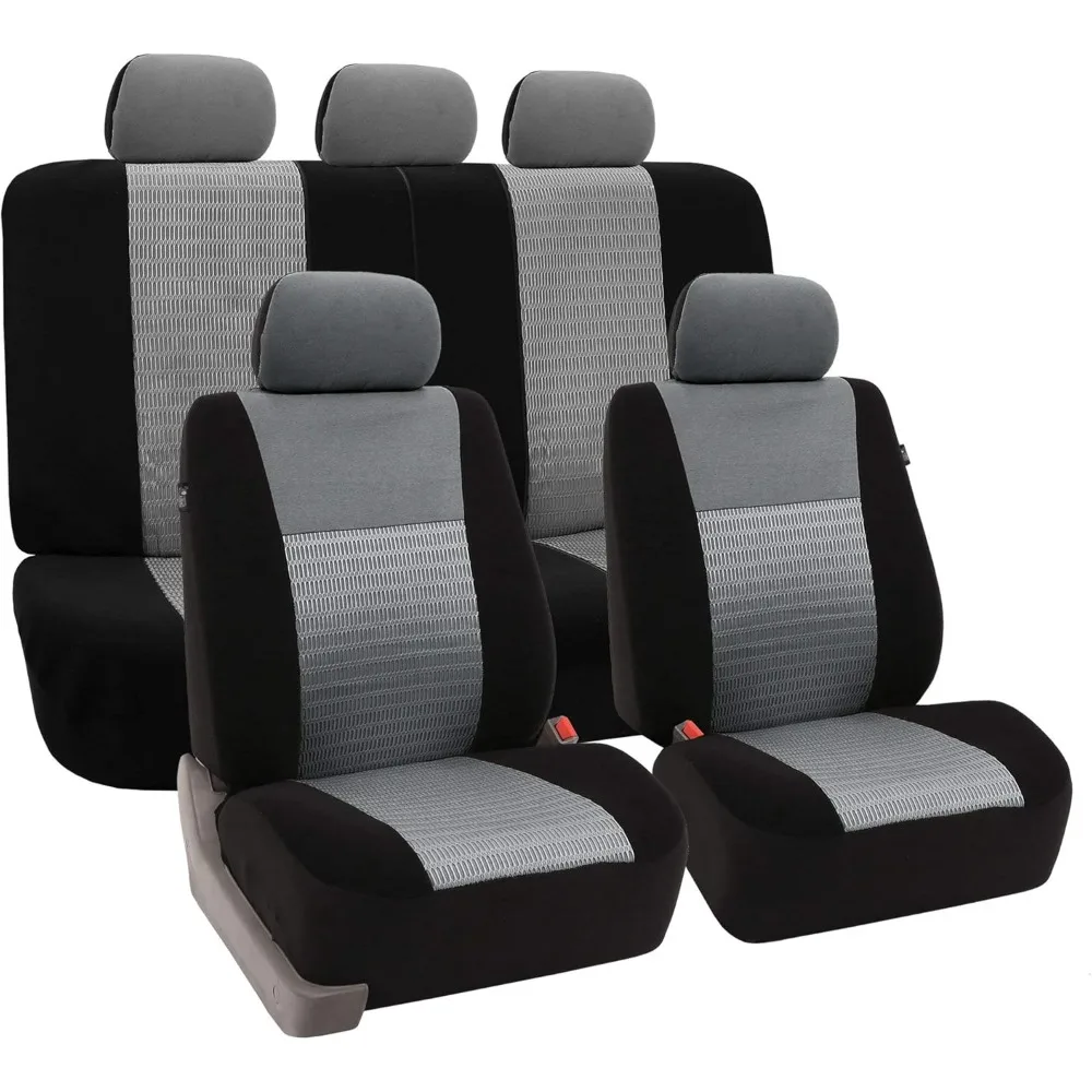 

Универсальные чехлы на сиденья с воздушной сеткой 3D — модный элегантный стиль, низкие задние передние сиденья, совместимые с подушкой безопасности, заднее сиденье с разделенной скамейкой