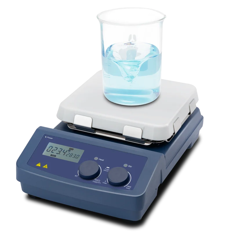 Laboao LCD CNC Aquecimento Agitador magnético de placa quadrada de 7 polegadas Agitador magnético de controle digital