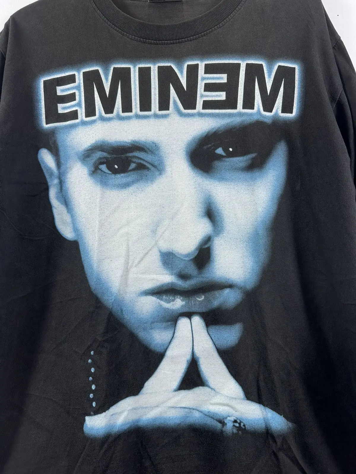 

Черная футболка Eminem с коротким рукавом Big Face Rap в стиле хип-хоп NH12099