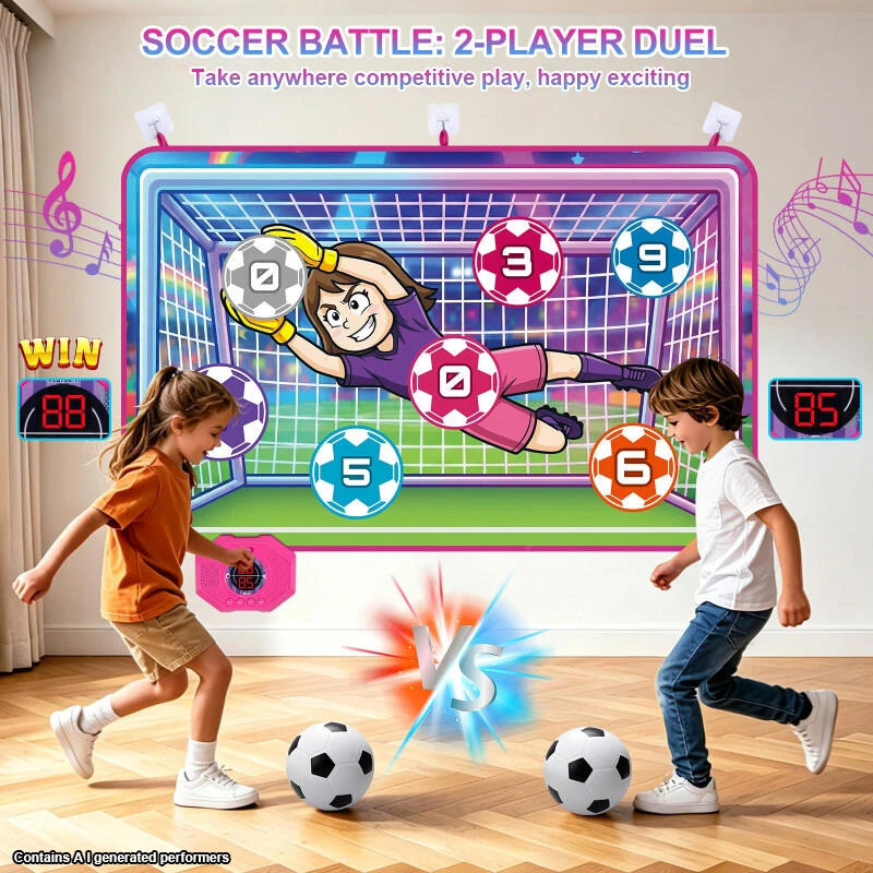 Soccer Ball Game Set for Kids Indoor Outdoor Multiplayer Football Goal Shooting Leisure Sport Fun Kids Football Game Gifts