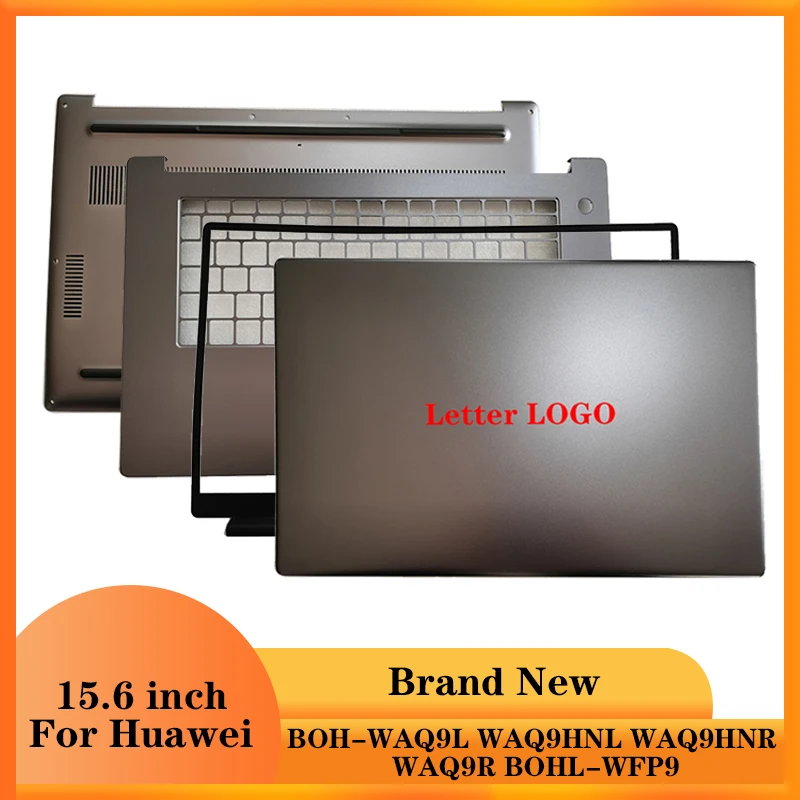 

Серый чехол для ноутбука Huawei Matebook D15 BOH-WAQ9L, WAQ9HNL, WAQ9HNR, WAQ9R BOHL-WFP9, задняя крышка ЖК-дисплея/передняя рамка/Упор для рук/Нижняя крышка