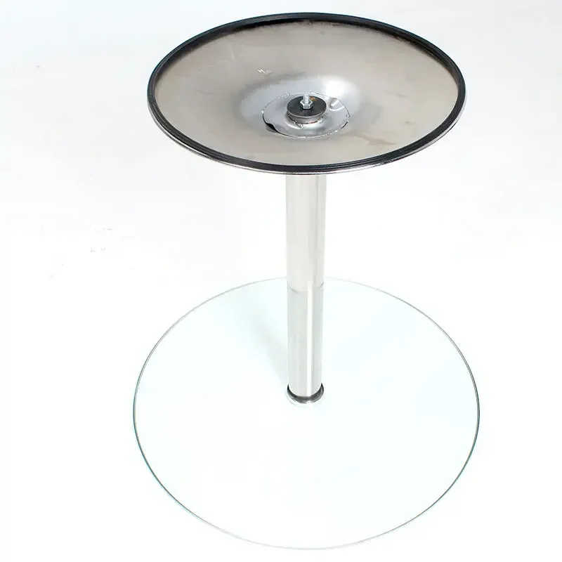 Tempered Glass Round Mesa Negotiation Table Simple Modern Small-sized Dining Table Bay Window Coffee Table Dining Room Furniture