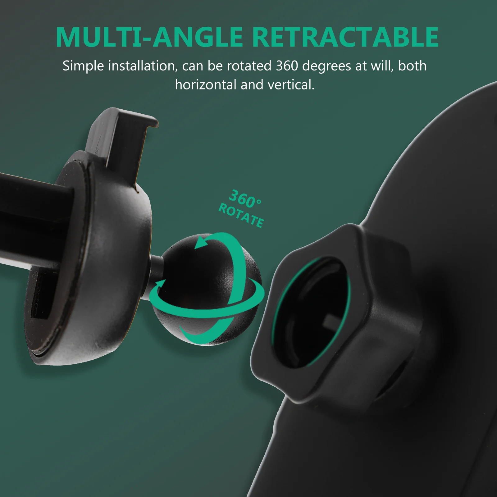 

Car Wireless Mount 10W Air Vent Phone Holder Rotatable 360 Gravity Bracket Universal Car Navigation Wireless