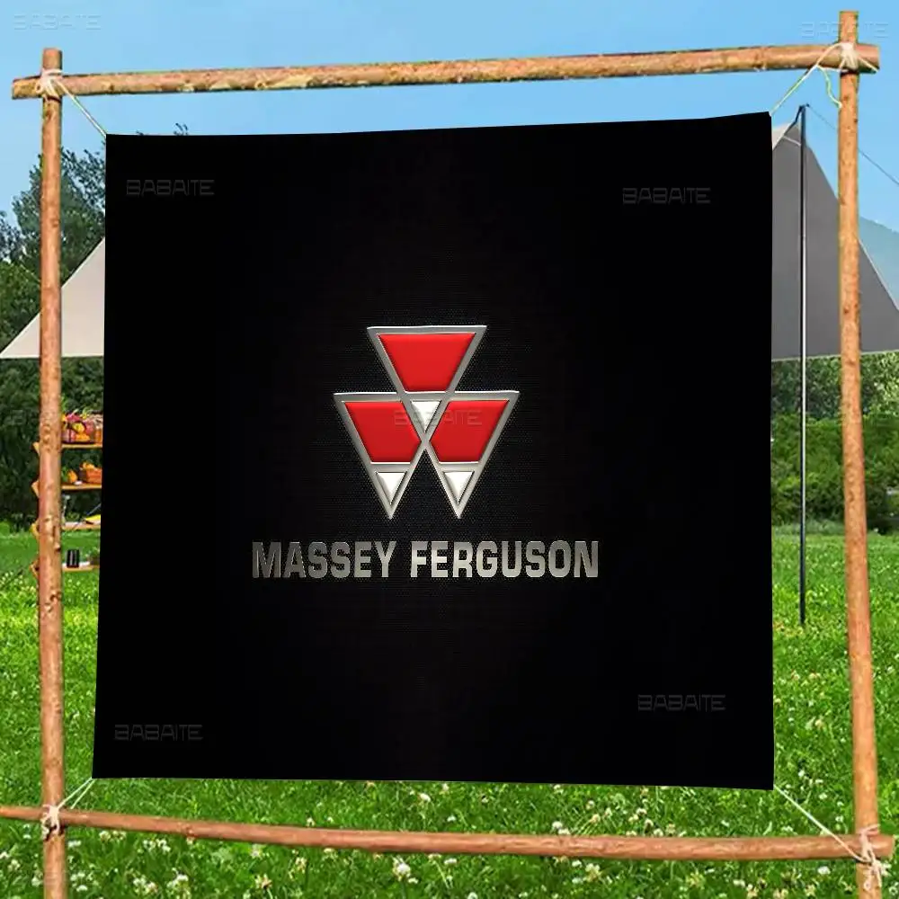 Brand M-Massey F-Ferguson Cartoon Flag Art Science Fiction Room Home Decor Wall Hanging Home Decor Banner