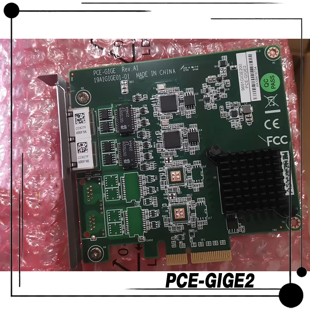 Dla Advantech PCE-GIGE2-00A1 Vision dedykowana przemysłowa karta sieciowa 2 4-portowa gigabitowa karta sieciowa PCE-GIGE2