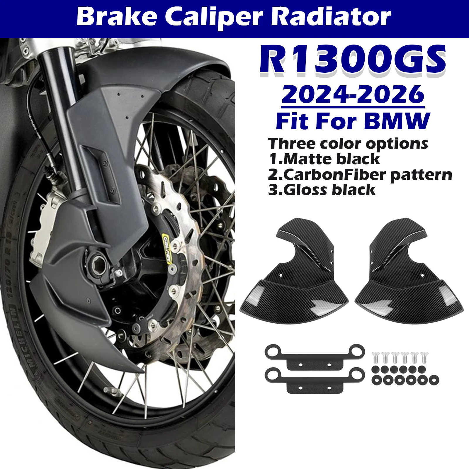For BMW R1300GS 2024 2025 2026 R 1300 GS R1300 GS Brake Caliper Air Cooling Ducts Front Disc Cooler Motorcycle Accessories