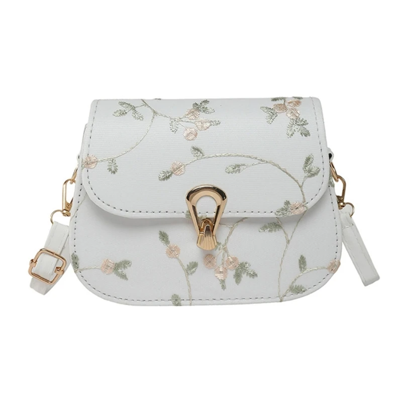 

Womens Bag Fashion Shoulder Bag Lace Flower Crossbody Bag Small Square Bag