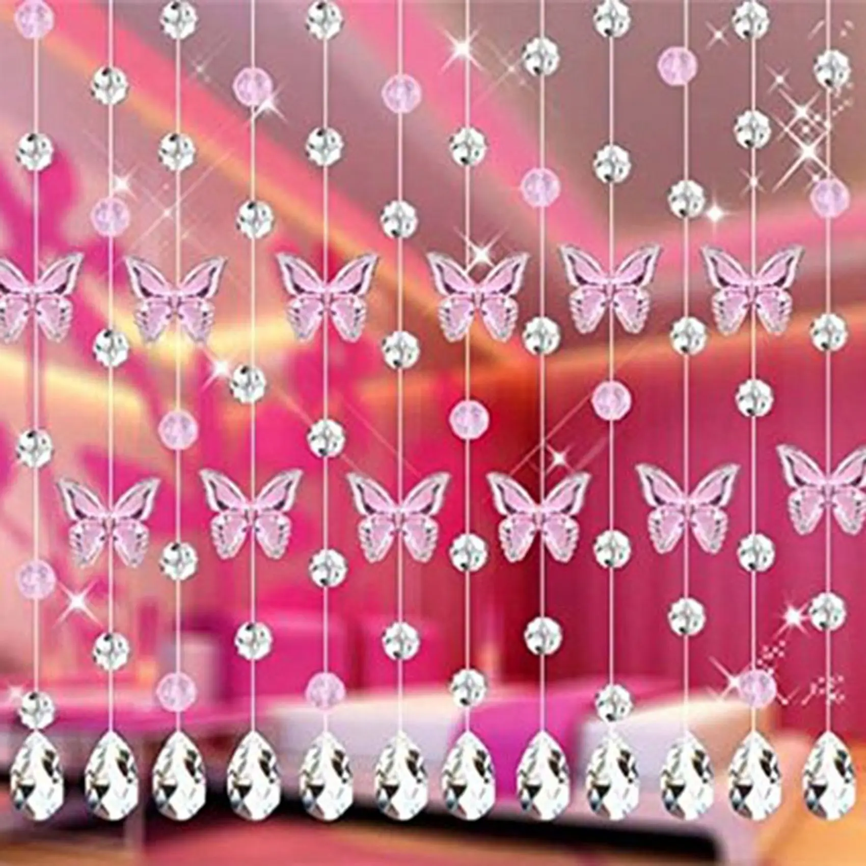 ABFU-60Pcs Chandelier Crystals,Clear Teardrop Crystal Chandelier Pendants Parts Beads,Hanging Crystals For Chandeliers(50Mm)