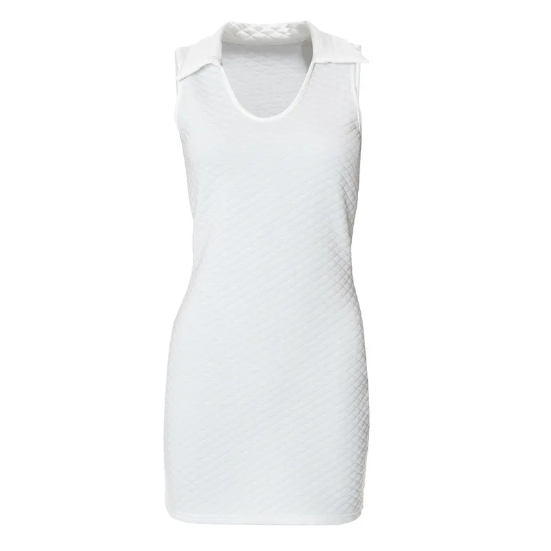 أزياء المرأة بلا أكمام الورك التفاف حول نمط جديد أزياء مبطن طوق سليم صالح عالية الخصر Bodycon اللباس