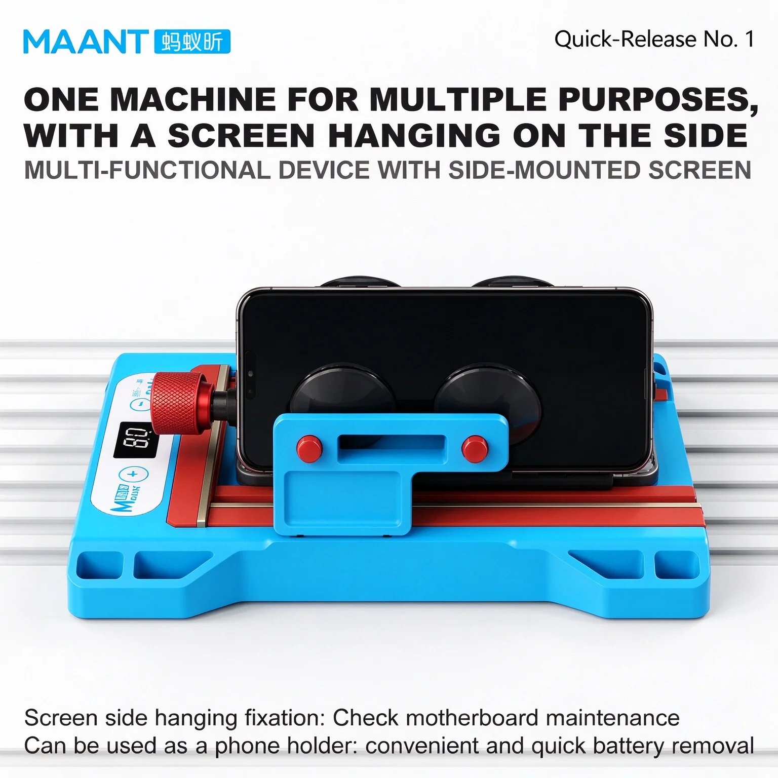 MaAnt SC-01 Quick-Release No.1 Heating Screen Remover, for iPhone/Samsung, Adhesive & Back Cover Removal for Phone Screen Repair