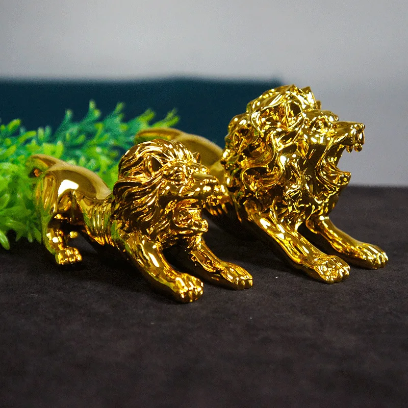 Creative new resin lion model ornament, send children, classmates and friends to inspire academic struggle, home display