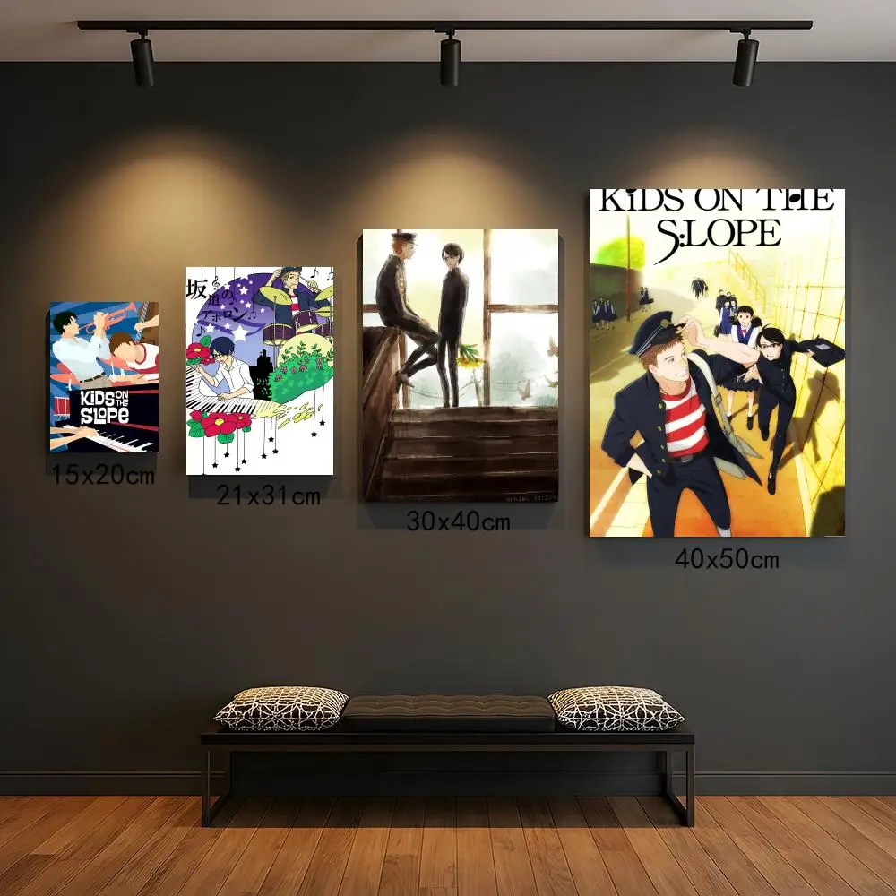 anime K-Kids on the Slope-E Painting Calligraphy Elegant Botanical Decor for Living Room Modern Interior Design