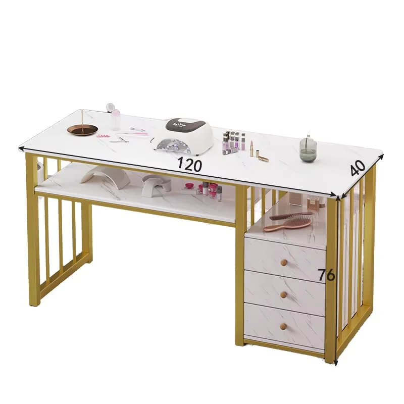 Style Luxury Nail Salon Dining Table High Quality Barber Shop Multifunctional Furniture