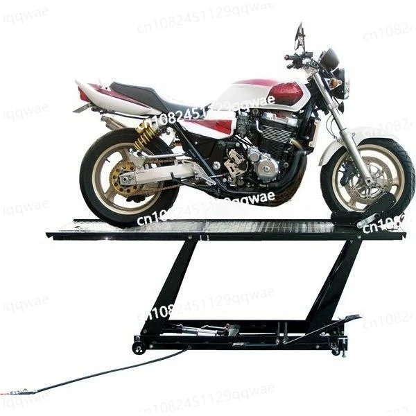 Dual-purpose large displacement maintenance Hydraulic lift table maintenance Electric motorcycle lift table maintenance Air hand