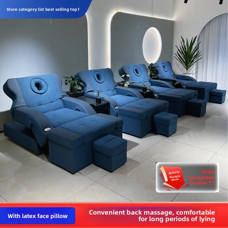 Electric bath and ear sofa, therapy integrated massage bed, foot wash and pedicure shop, foot bath sofa