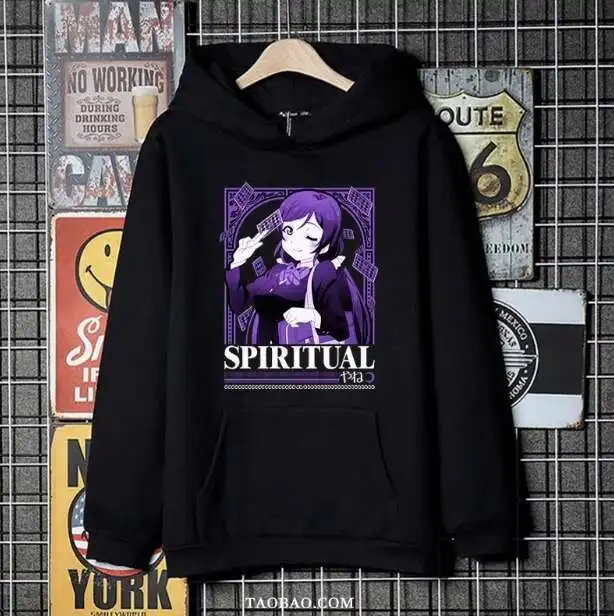 

Аниме Lovelive Nozomi Tojo Толстовка с капюшоном Косплей Осень Зима Мужчины Женщины Пальто Свободная куртка Топы аниме