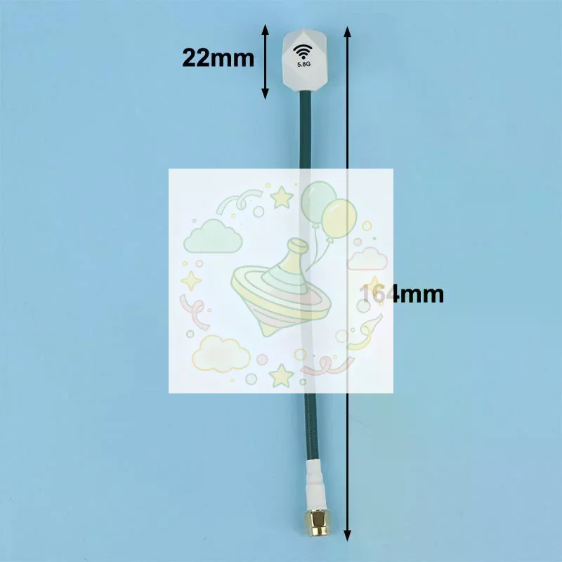 5.8GHz FPV High Gain Antenna RP SMA Connector Low Latency Anti-Jamming Signal for RC FPV Quadcopter Drone Flying view 6