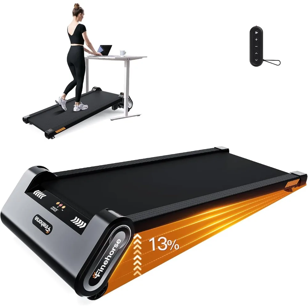 Walking Pad Treadmill with Incline, 6 IN 1 Under Desk Treadmill, 6-Level Incline Treadmill, 2.5HP Portable Treadmill for Office