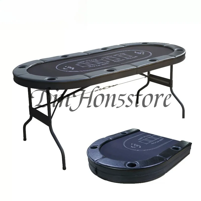 Suitable for 8-person Texas Hold'em tables, baccarat small and small dot chess tables, chips, POKER, foldable tables