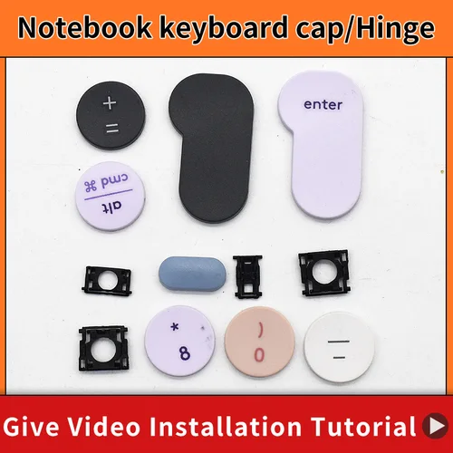 Reemplazo a estrenar Keycap tapa tijera Clip bisagra botón para Logitech K380 gris