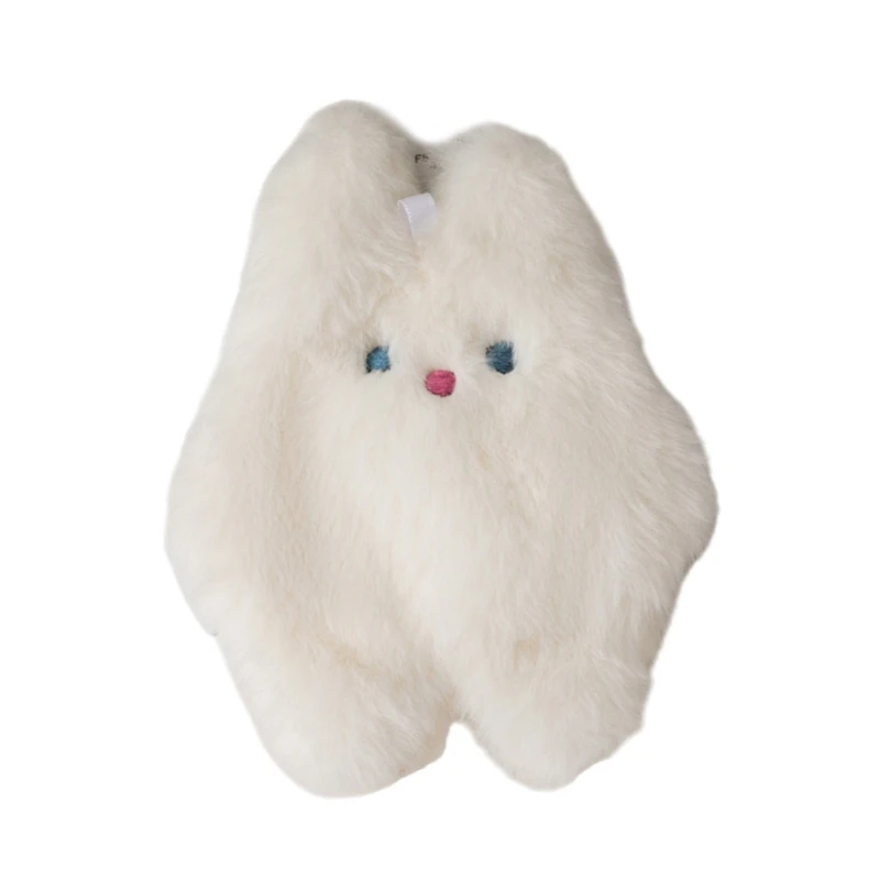 rangement toilette lapin mignon, portefeuille en fourrure, sacs maquillage en peluche douce pour filles