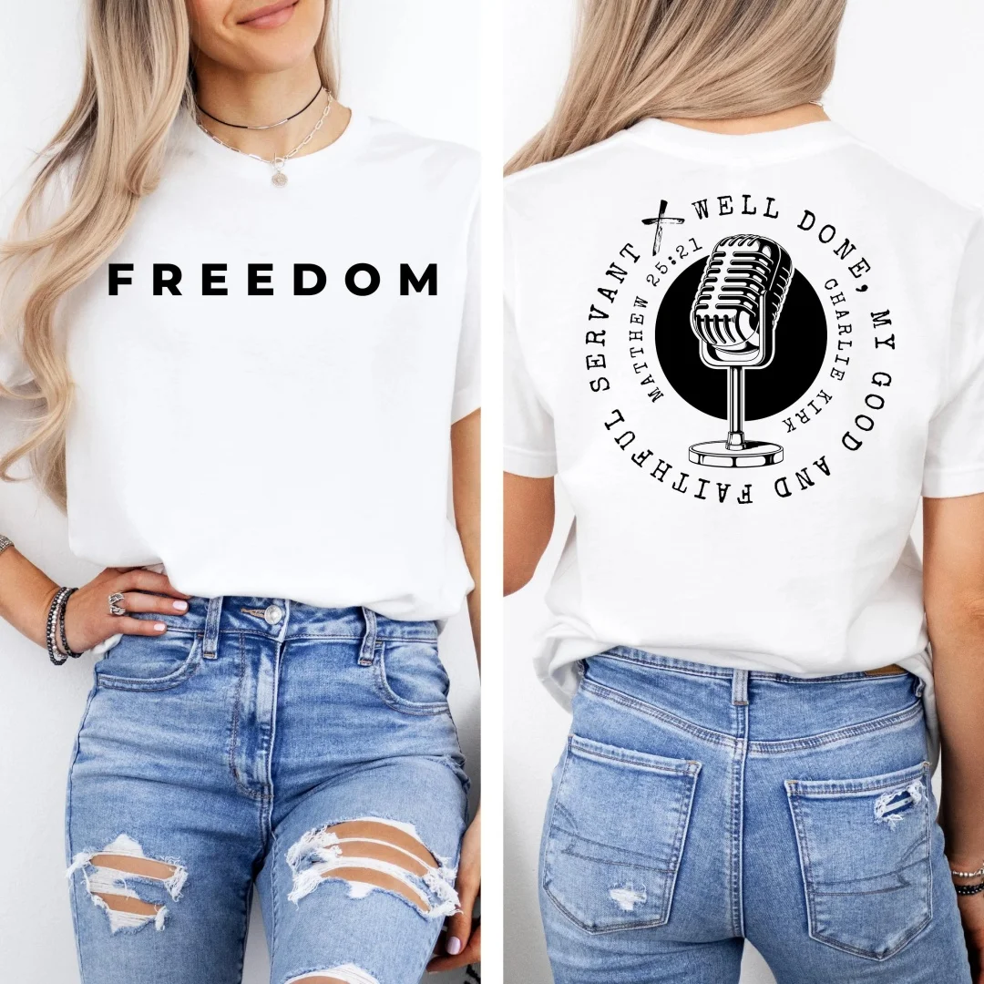 قميص تشارلي كيرك قميص خادم جيد ومخلص قميص الجمهوري قميص نطق مجاني تي شيرت ملابس حريمي تي شيرت جرافيك #2