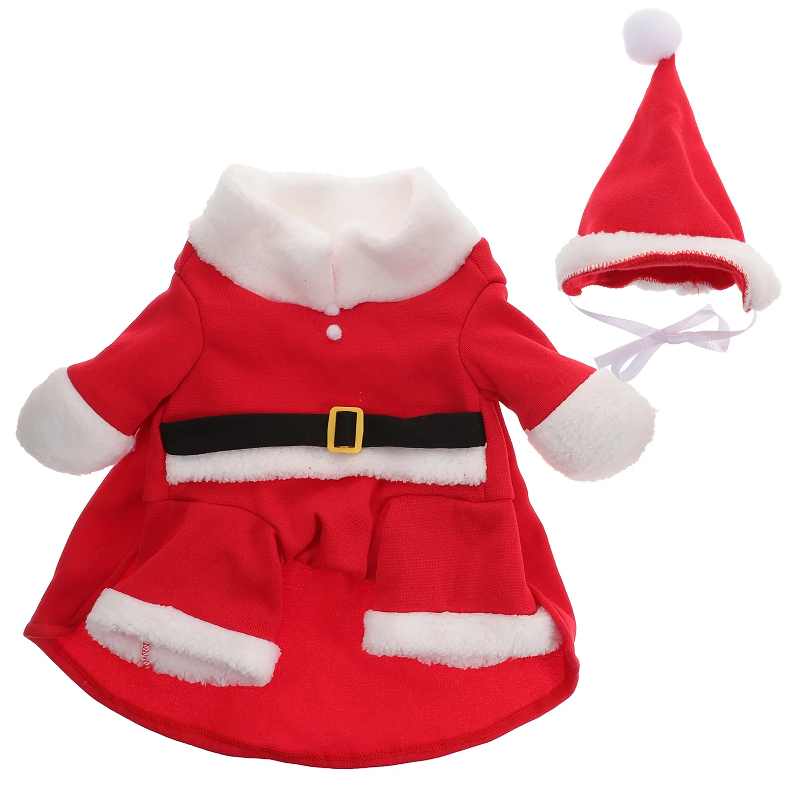 

Pet Warm Coat Dog Christmas Outfit Winter Clothes Soft Comfortable for Party Photos Gift Christmas Dog Clothes