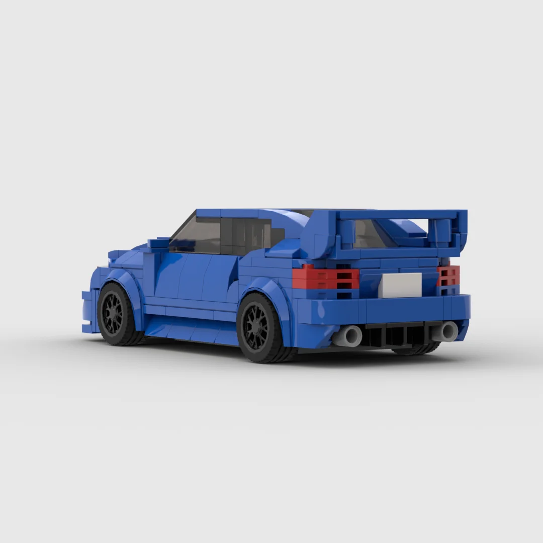 MOC Speed Champion JDM STI  303pcs racing sports car Vehicle  Racer Building Blocks Brick Creative Garage Toys for Boys