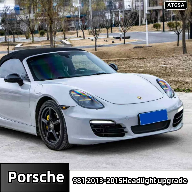 

Автомобильные фары для Porsche 981 2013-2015, новое обновление модели 2025 года, неразрушающая установка plug and play