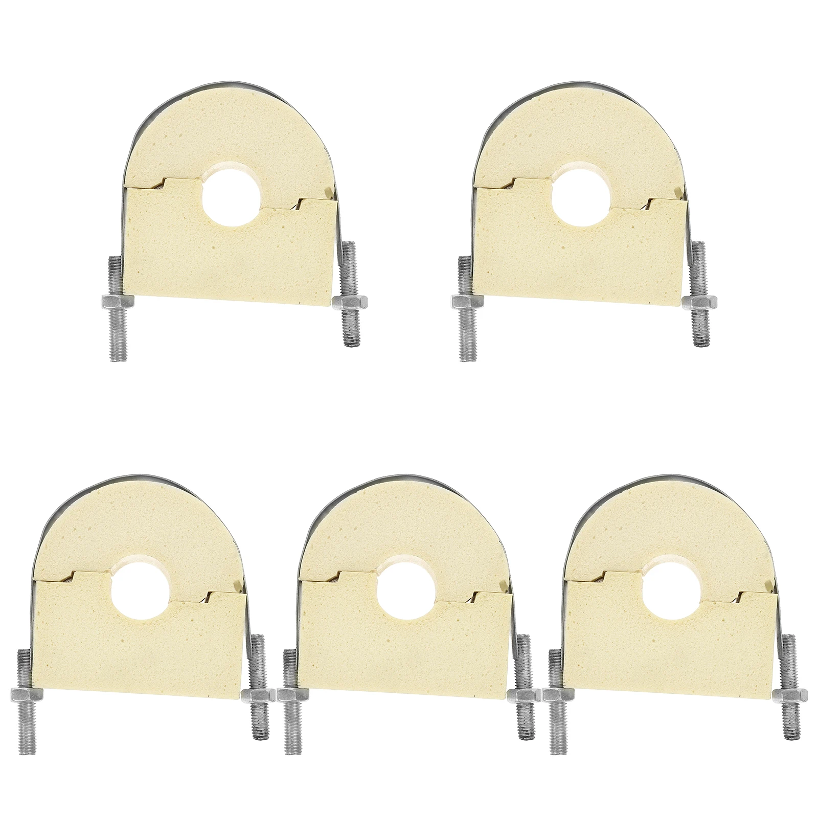 

5pcs PU Clamps 30x30 High Tube Clamp Density Insulation Tube Strap Heavy Duty Hose Fittings Clamping Solutions