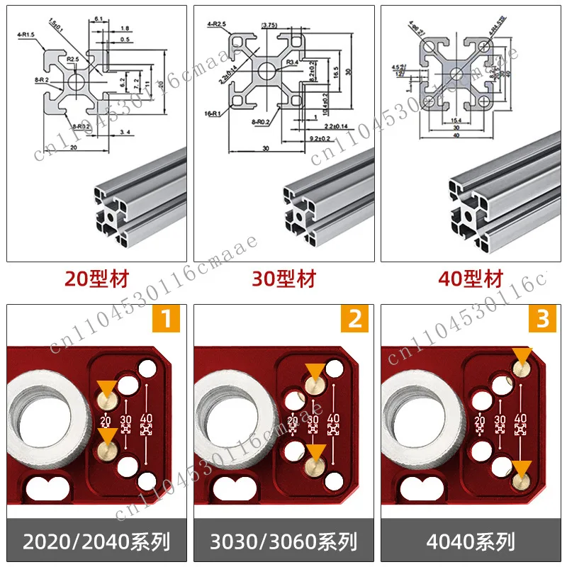 Aluminum Profile Punching Assistant Aluminum Profile DIY Tool Perforated Connection M6/M8 Countersunk Universal