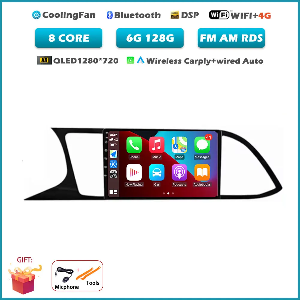 Voor Seat Leon MK3 5F 2012-2018 Carplay DSP 4G WIFI Android Alles In Een Auto Intelligent Systeem Autoradio video GEEN 2DIN DVD