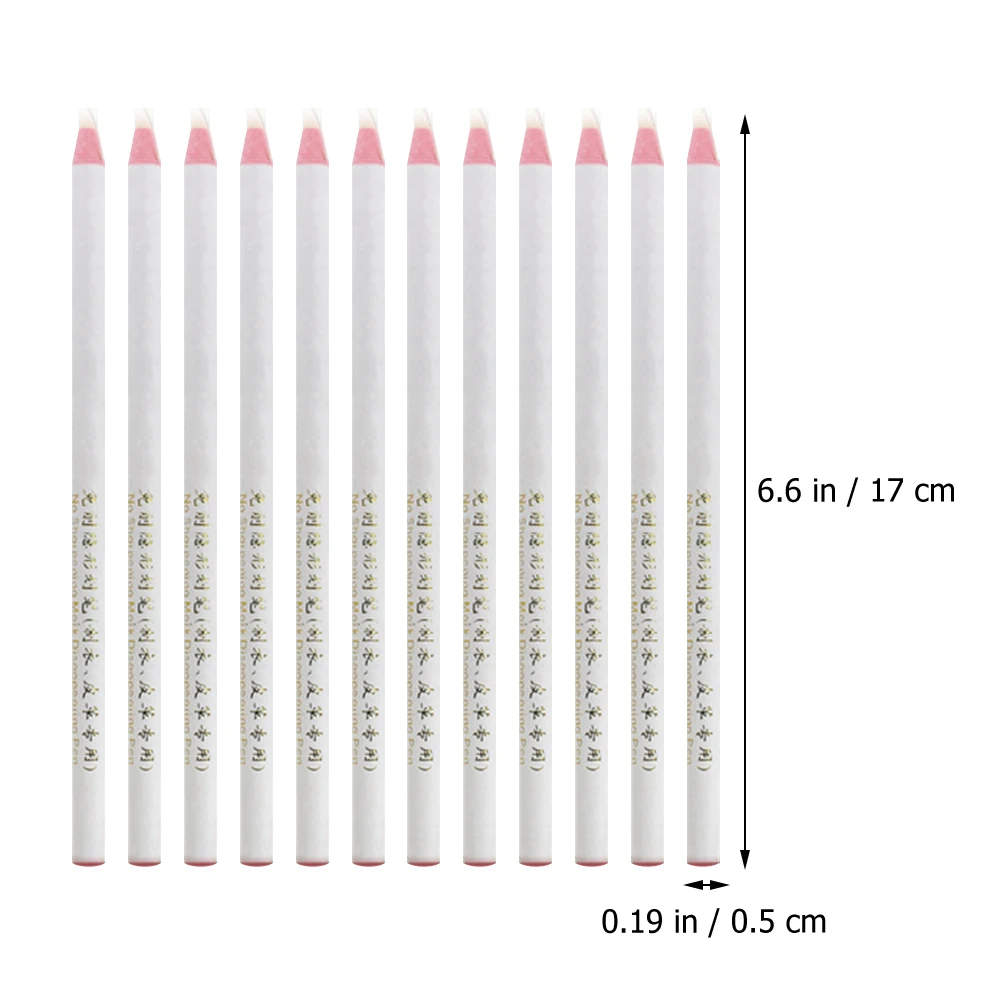 

12pcs Heat Erasable Refills High Temperature Vanishing Disappearing Fabric Markers White Pull Line -Friendly