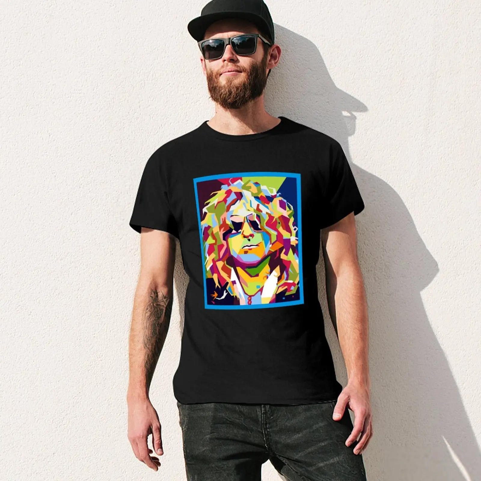 Ian Hunter Musician WPAP T-shirt tops kawaii clothes mens champion t shirts image 3
