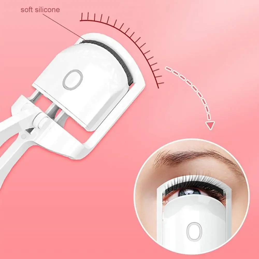 Lash Perm Electric Eyelash Curler Temperature Control Electric Eyelashes Clip Long-Lasting Curl ABS Beauty Eye Instrument