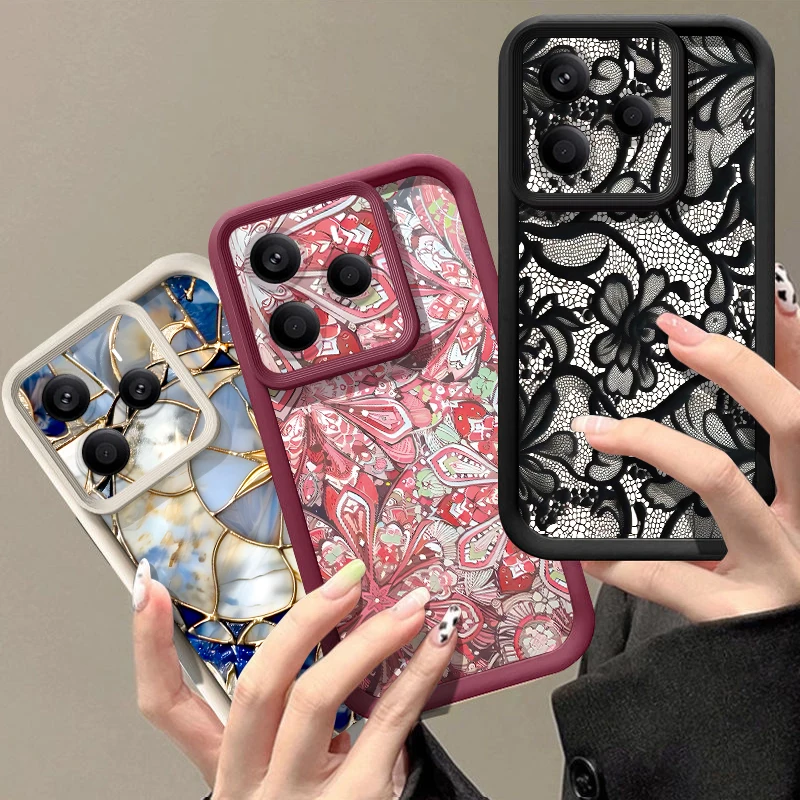 Kreative Handyhülle mit Mondmuster für Xiaomi Redmi Note 15 14 13 Pro Plus Redmi Note 15 14 13 12 Pro 4G 5G Weiche Silikonhülle