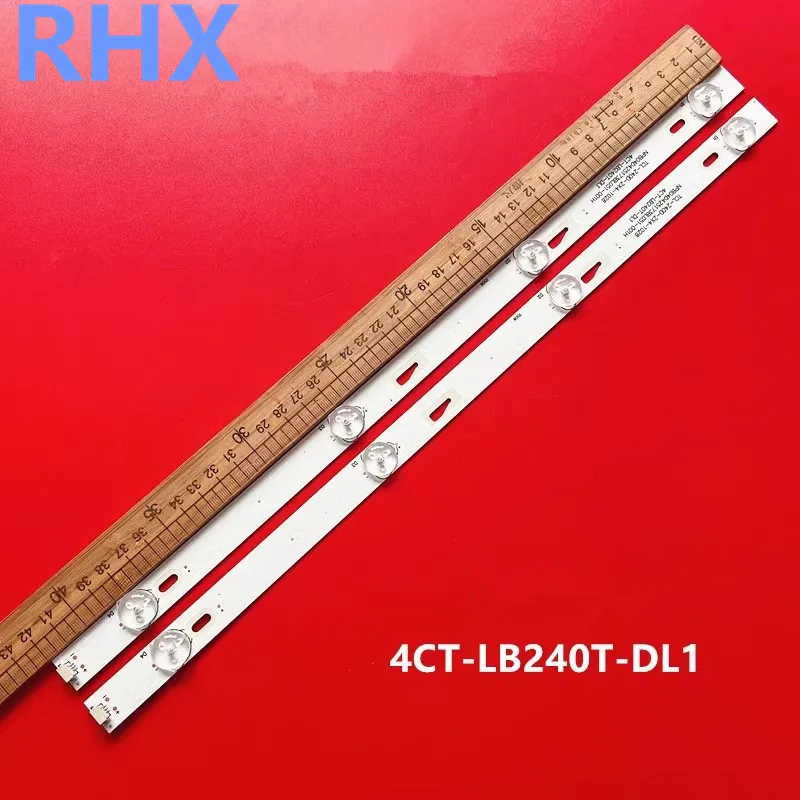 

NEW 24inch FOR TCL-240D-2X4 1028 4CT-LB240T-DL1 T24D16DH-02B 100%NEW LED backlight strip 420MM 6V 4LED