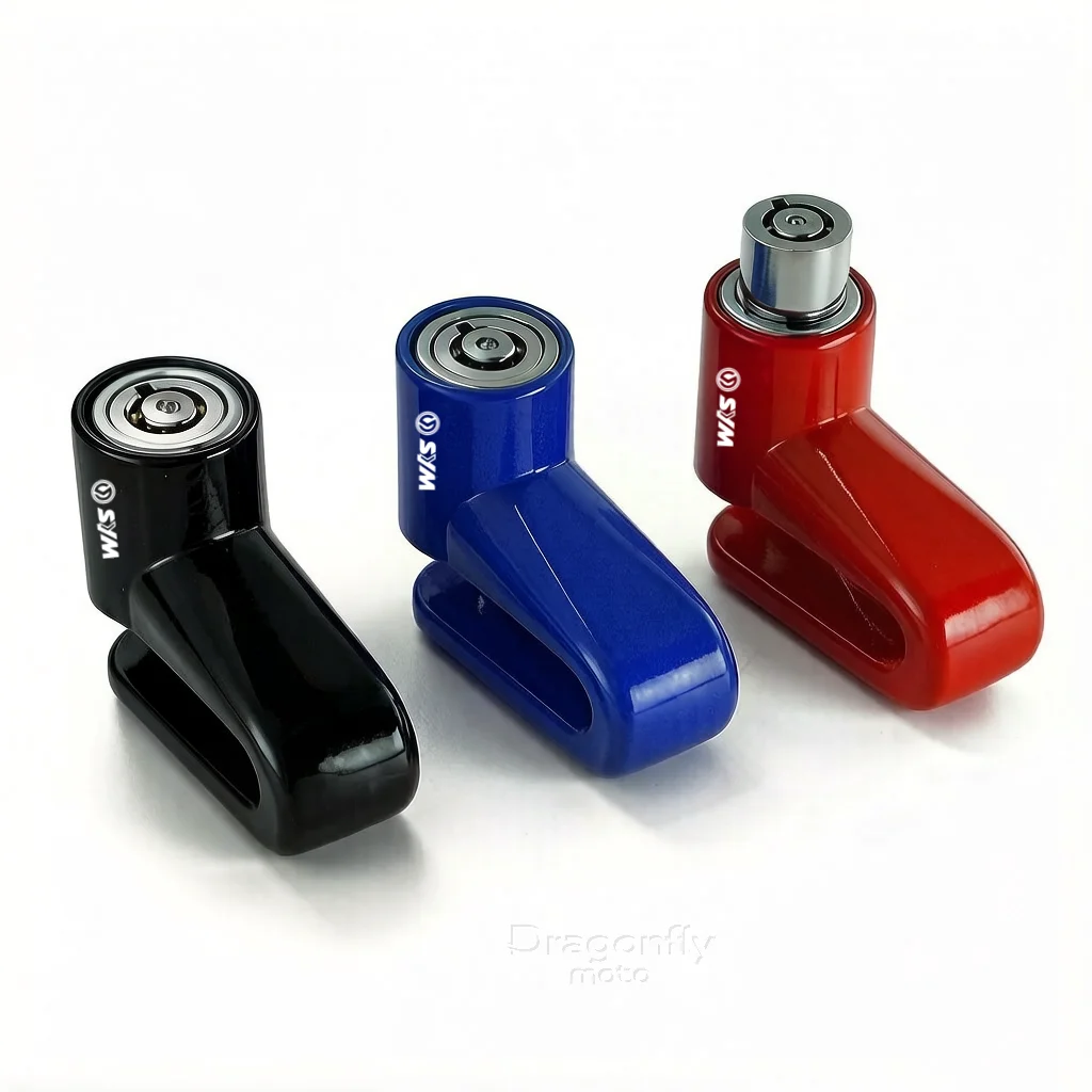 For SYM JP150 GR125 fiddle 3 FNX150 maxsym 400i 600i Motorcycle Disc Lock Safety Theft Protect Cap Anti-theft Lock view 6