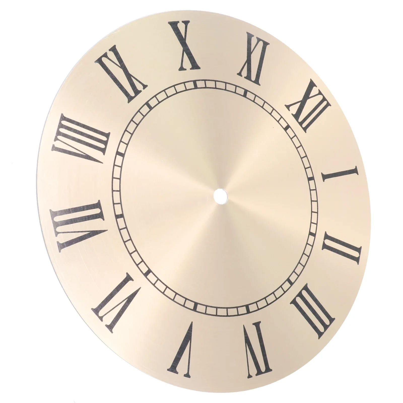 Vintage Table Wall Clocks Roman Numeral 9.5 Inch 243mm Aluminium Metal Wall Clock Dial Face Replacement Living Room Decorative