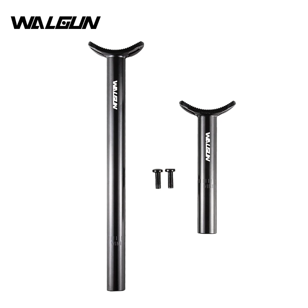 WALGUN BMX Sattel mit Pivotal-Sattelstütze für Dirt Jump, Cruiser, MTB, Leder-Freestyle-Rennsattel für BMX – Detail 8