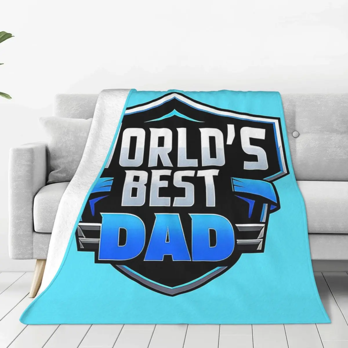 World's Best Dad Motivational Inspirational Blanket Fleece Sofa Throw Blankets For Couch Bedding Office Throws Bedspread Quilt