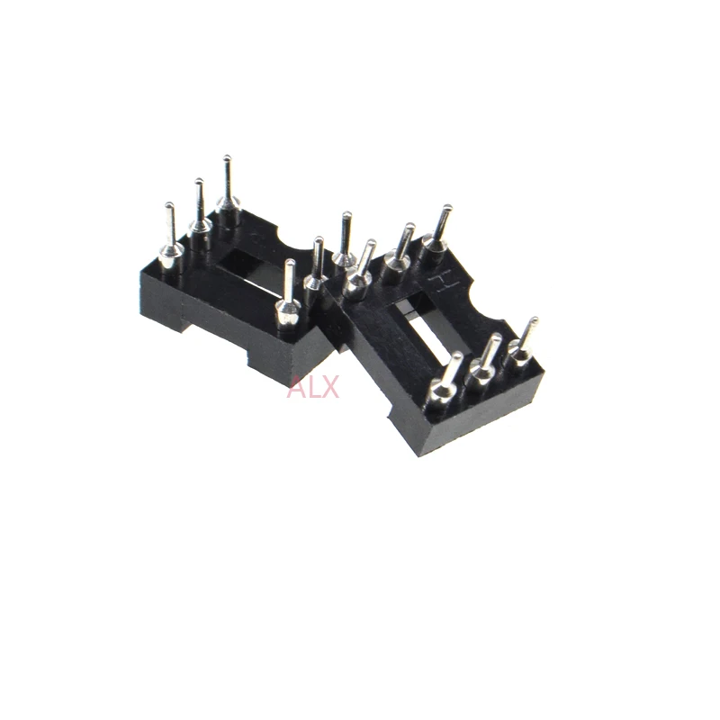 20PCS DIP6 IC ROUND HOLE SOCKET 6p DIP CHIP TEST HOLDER Adaptor 6 PIN dip-6 DIP 6PIN 2.54MM PITCH CONNECTOR