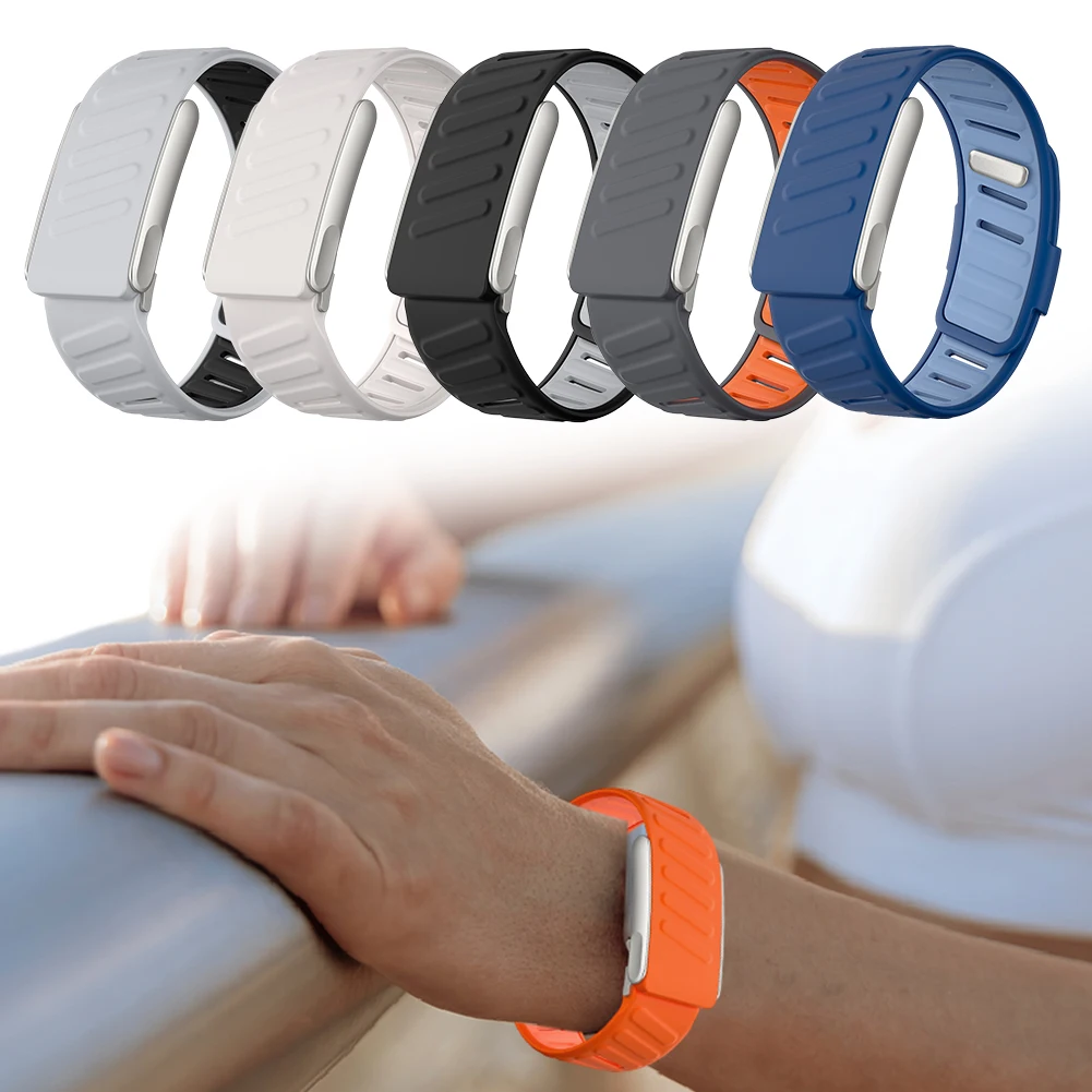 Soft Wrist Band Sweatproof Silicone Watch Band Wear Resist Silicone Wristband Strap for WHOOP 5.0/MG SportFlex Accessories