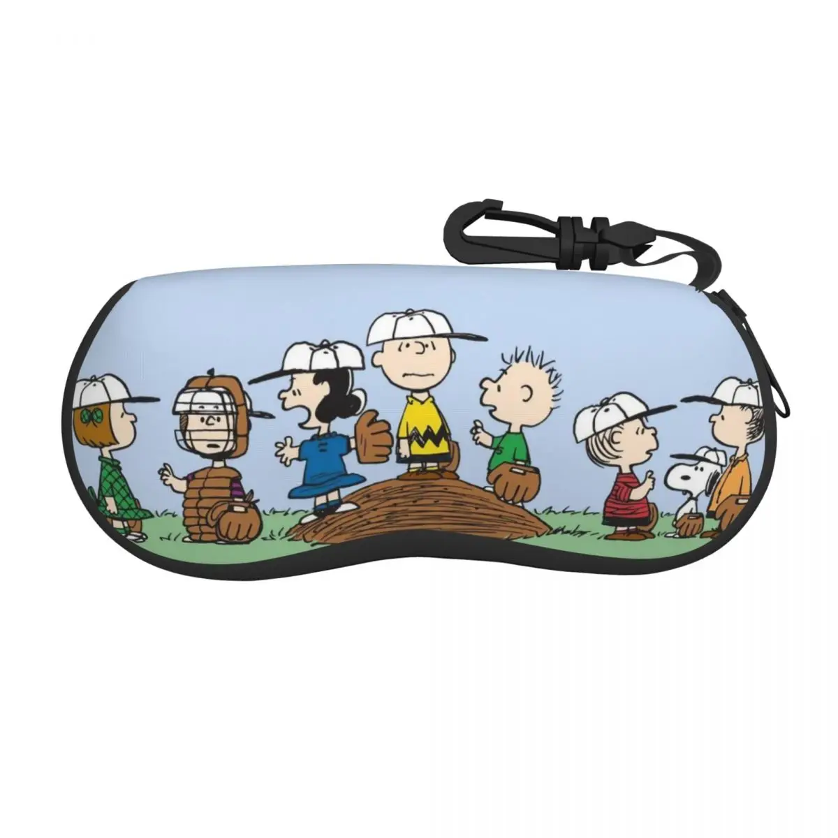Peanuts Comic Characters Etui na okulary Mężczyźni Kobiety Wygodne pudełko Snoopy Charlie Brown Pudełko do przechowywania okularów Małe etui na kontakty oczne