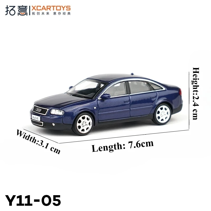 XCARTOYS 1/64 A6 Y11-05 Blu Scuro Della Lega Giocattoli Veicolo A Motore Pressofuso In Metallo Modello Per Bambini Regalo Di Natale Giocattoli per I Ragazzi Per Adulti Regalo di Souvenir