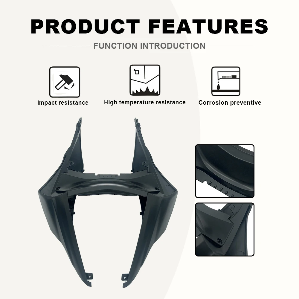 Motorcycle Rear fairing fixed wing for Yamaha YZF R3 YZF R25 R3 R25 2014-2022 Rear spoiler seat Rear cover new accessories