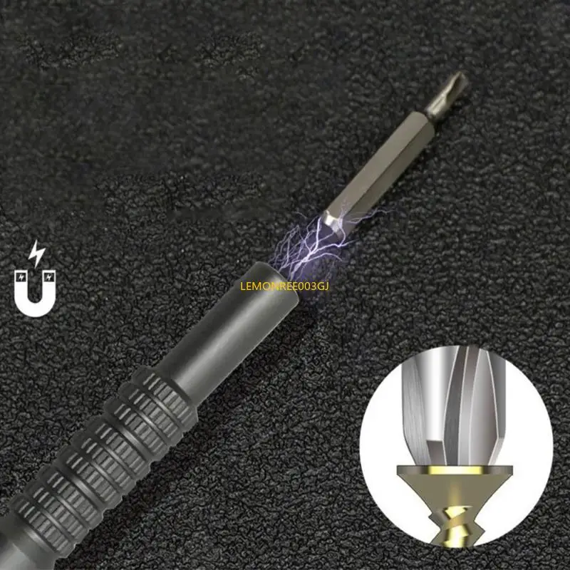 tournevis M4YC 66 pièces avec pointe magnétique poignée ergonomique pour réparer sans effort les outils facile